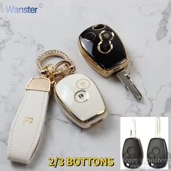 2/3 Buttons Tpu Car Key Case Cover Shell for Renault Megane Modus Espace Laguna Duster Logan DACIA Sandero Fluence Clio Kango