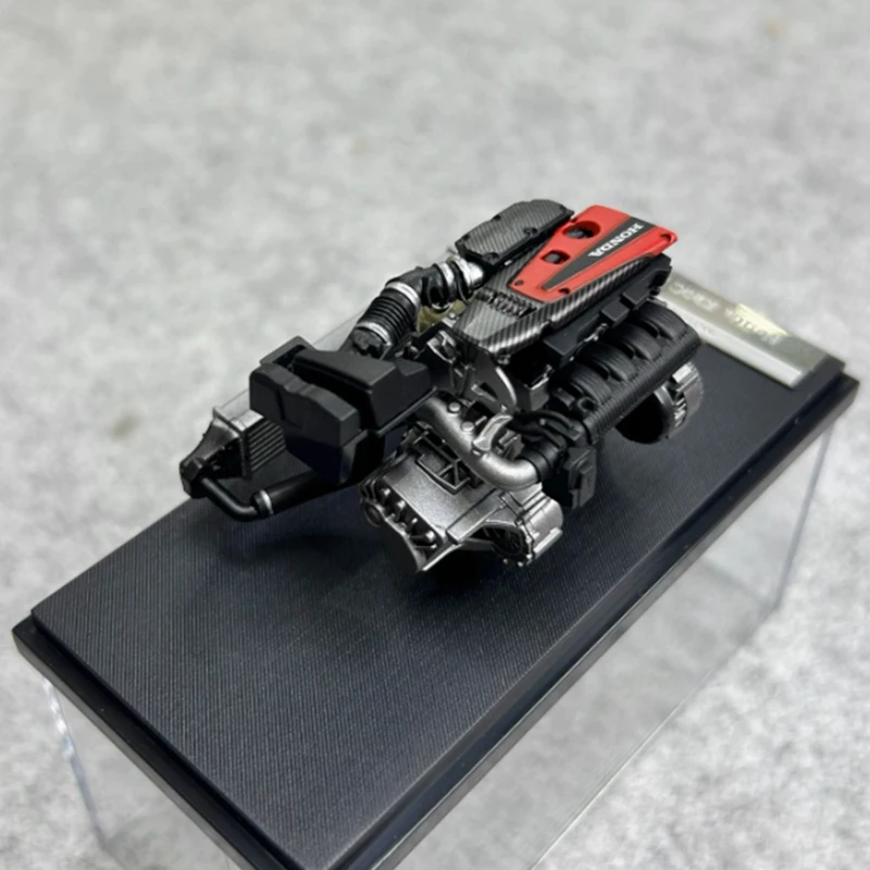 Mh 2024 han exposição edição limitada 1/18 escala motor modelo acabado r35/34/ek9/fl5 motor acabado simulação presente brinquedos
