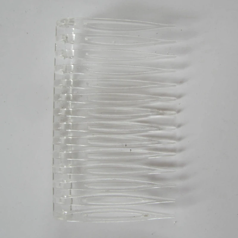 20 X Transparente Farbe Kunststoff Haar Clips Seite Kämme Pin Barrettes 70X40mm