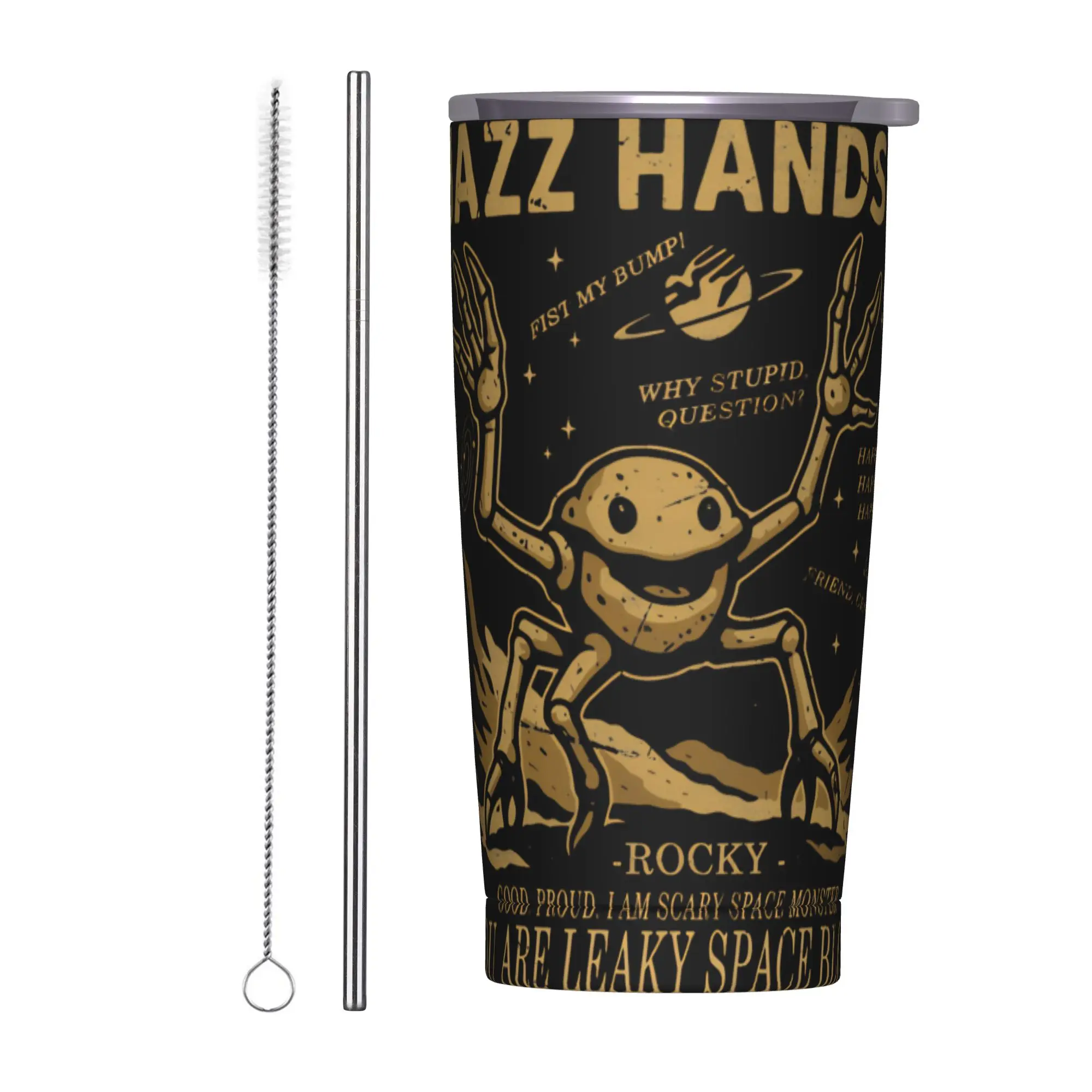 Project Hail Mary Rockys amaze Tumbler Vacuum Insulated  Thermal Cup Stainless Steel Double Wall Mug Hot Cold Drink, 20oz