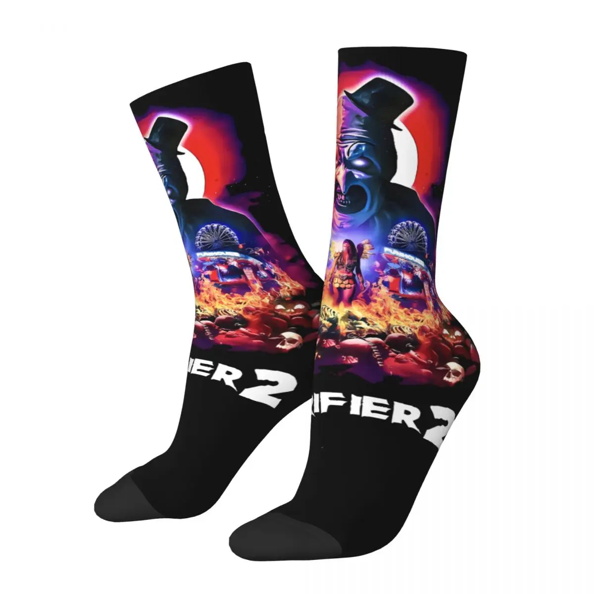 3D printing cosy Unisex Socks,Outdoor Terrifier Horror Movie Halloween Interesting Four Seasons Sock