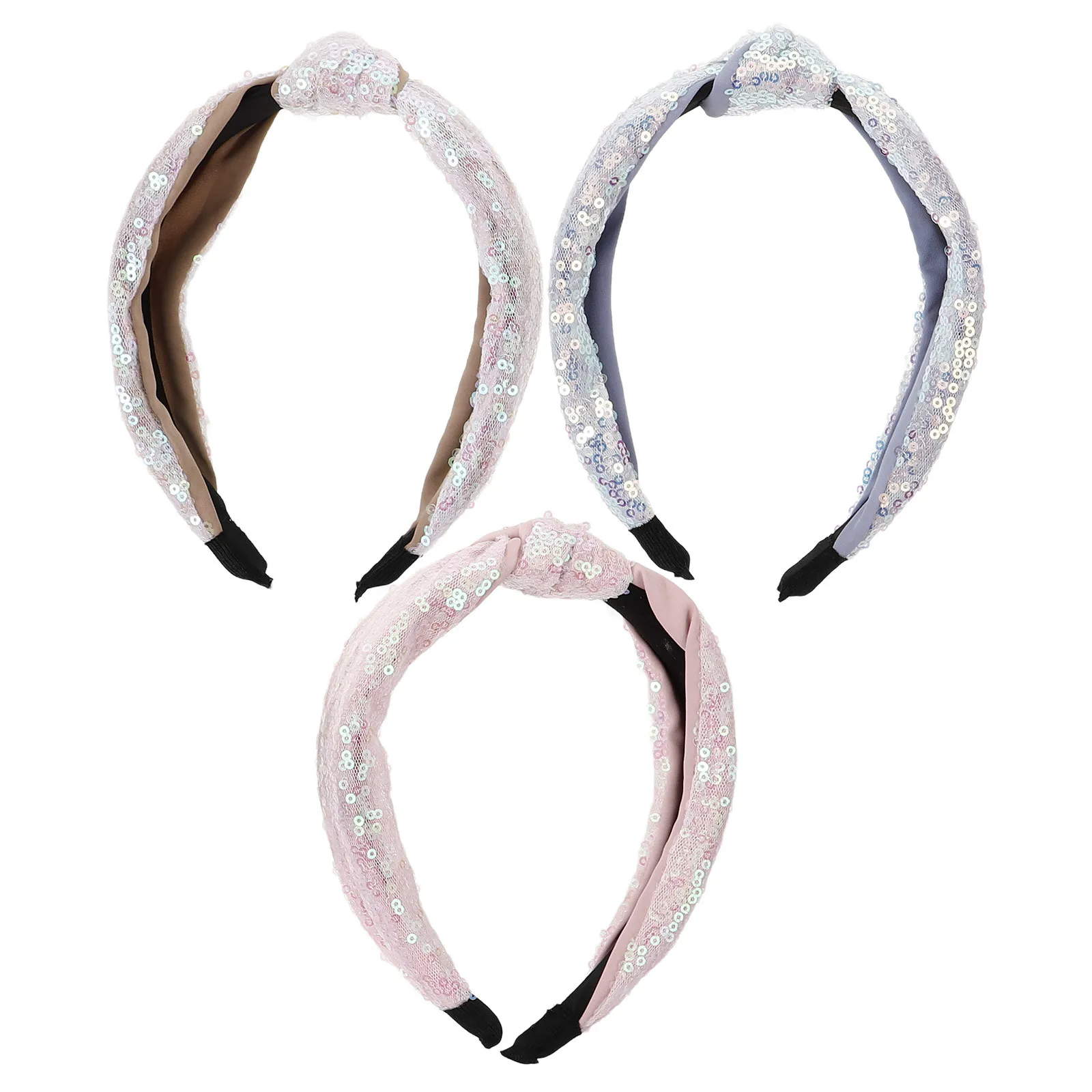 

3Pcs Women Wide Knotted Headbands Twisted Hair Bands Decorative Hair Accessories for Party Girls Hairbands Comfortable Stylish