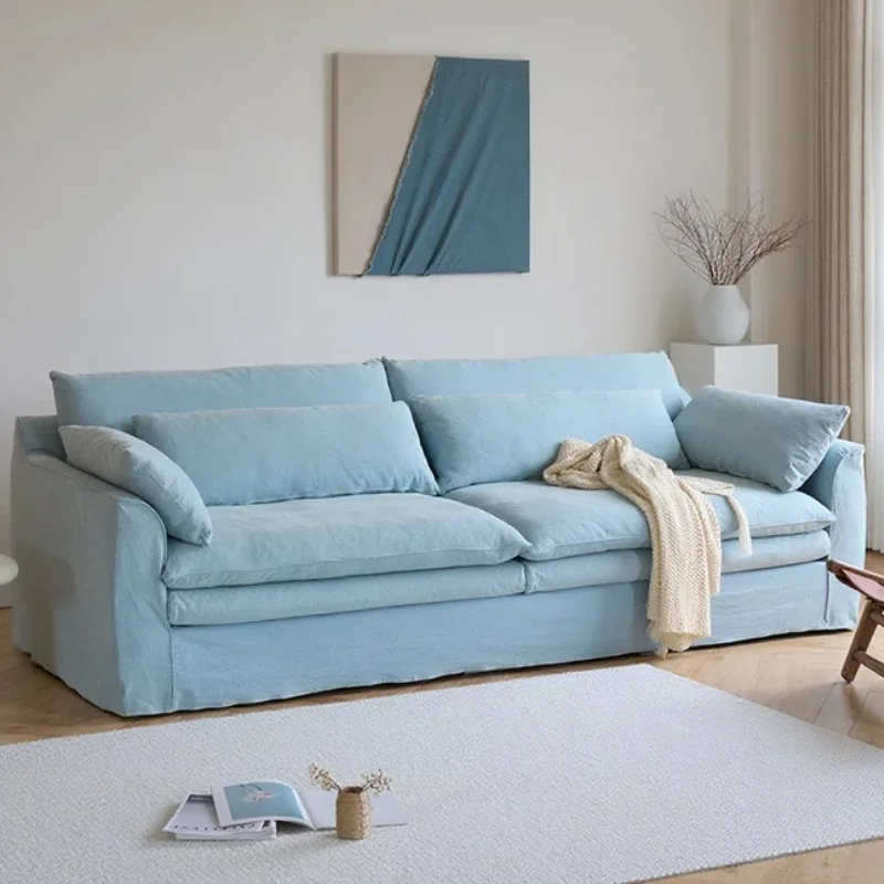 Italian Comfortable Sofa Lounge Minimalist Design Apartment Sofas Soft Cushion Articulos Para El Hogar House Accessories