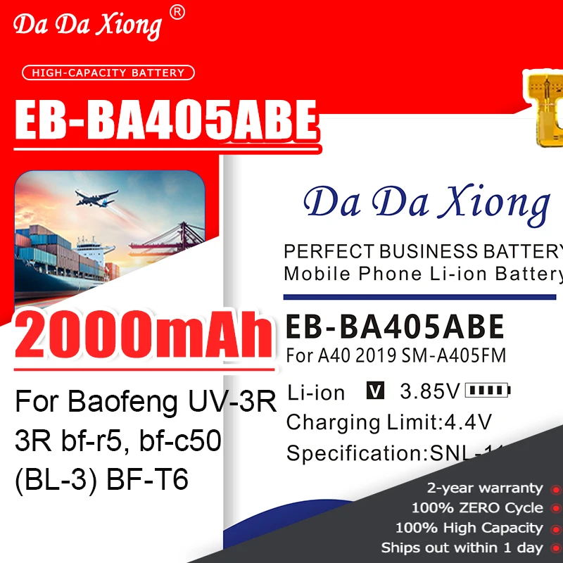 100% оригинальный аккумулятор EB-BA405ABE емкостью 4900 мАч для SAMSUNG Galaxy A40 2019 SM-A405FM/DS SM-A405FN/DS GH82-19582A