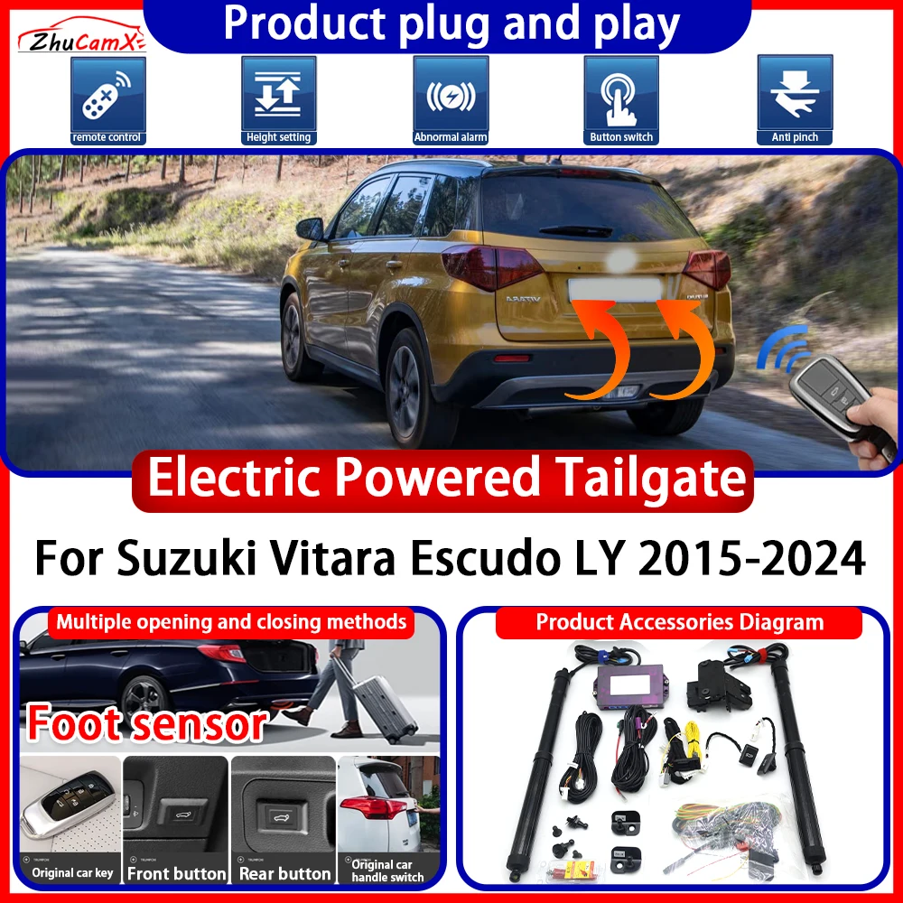 ZhuCamX Electric OEM Powered Tailgate for Suzuki Vitara Escudo LY 2015-2024 Anti Pinch Smart Intelligent Control Gate Lift Kit