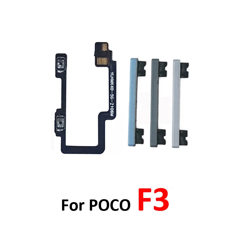 For Xiaomi Poco Pocophone F3 New Volume Button Up Down Switch Control Key Internal Flex Cable Repair Part image 5