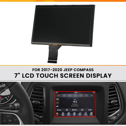 Imagen 2 del producto Pantalla LCD de 7 pulgadas para Jeep Compass 2018-2020 TDO-WXGA0700K00057-V1 TDO-WXGA0700K00033-V2 Radio de pantalla de navegación para coche
