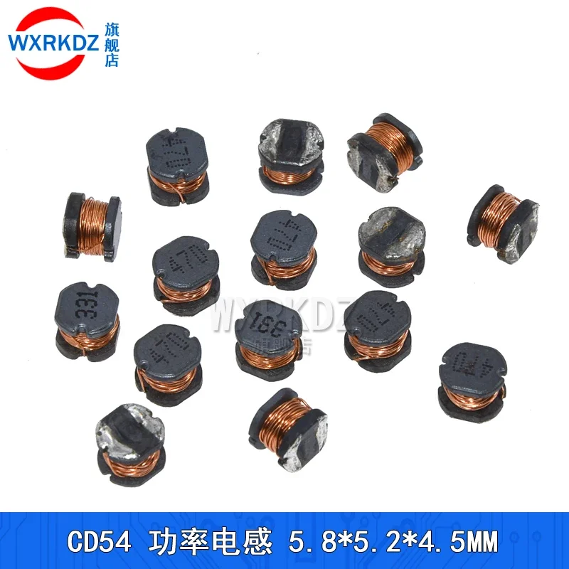 10pcs SMD Inductor Power Inductance CD54 Wire Wound Chip 2.2 3.3 4.7UH 6.8UH 10UH 22UH 33UH 47UH 68UH 100UH 220UH 330UH 470 1000