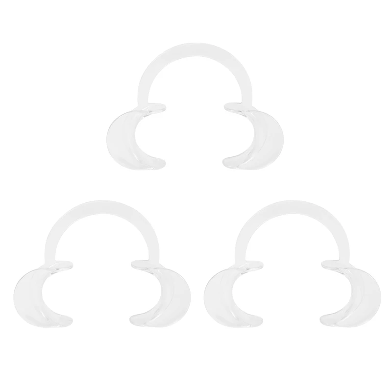 ABBR 3 шт. автоклавируемый стоматологический отбеливатель для губ и щек, ретрактор для стоматолога, открывалка для рта, повторное использование, S