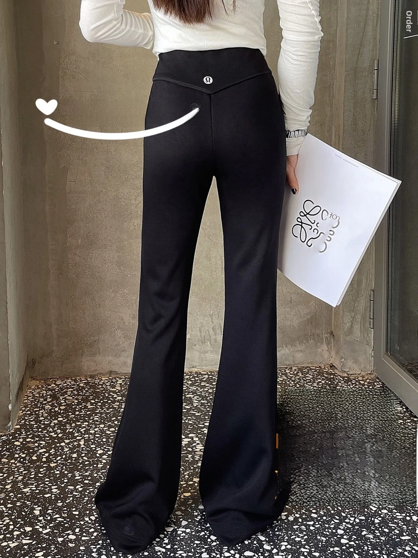 

High-Waisted Slimming Fce-Lined Yoga Pants Women's Casual High Elastici Long Trousers Sli plus Size Comfortable Fit