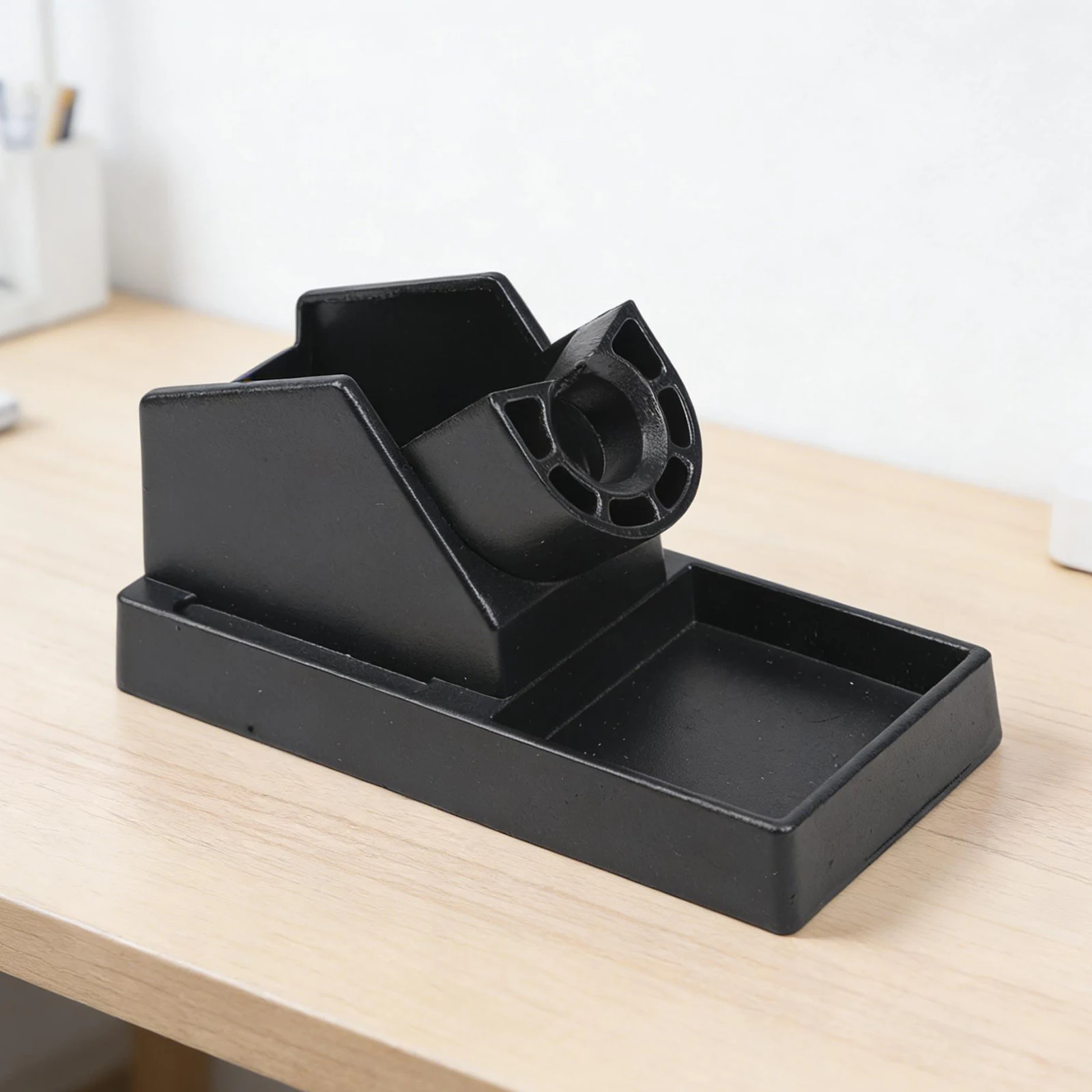 Heat Resistant Metal Soldering Iron Stand Designed for 936 935 912 Soldering Irons with Organized Tool and Sponge Space