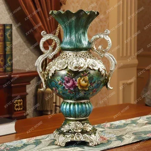 Height 50cm Retro Style Originality Vase Landing Large Size Flower Arrangement Luxurious Ornaments Home Furnishings DecorateY