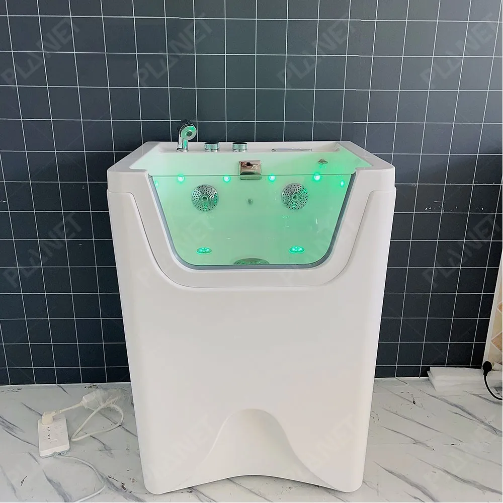 

High Quality Factory Custom Freestanding Animal Spa Tub Indoor Pet Grooming Spa Acrylic Bathtub