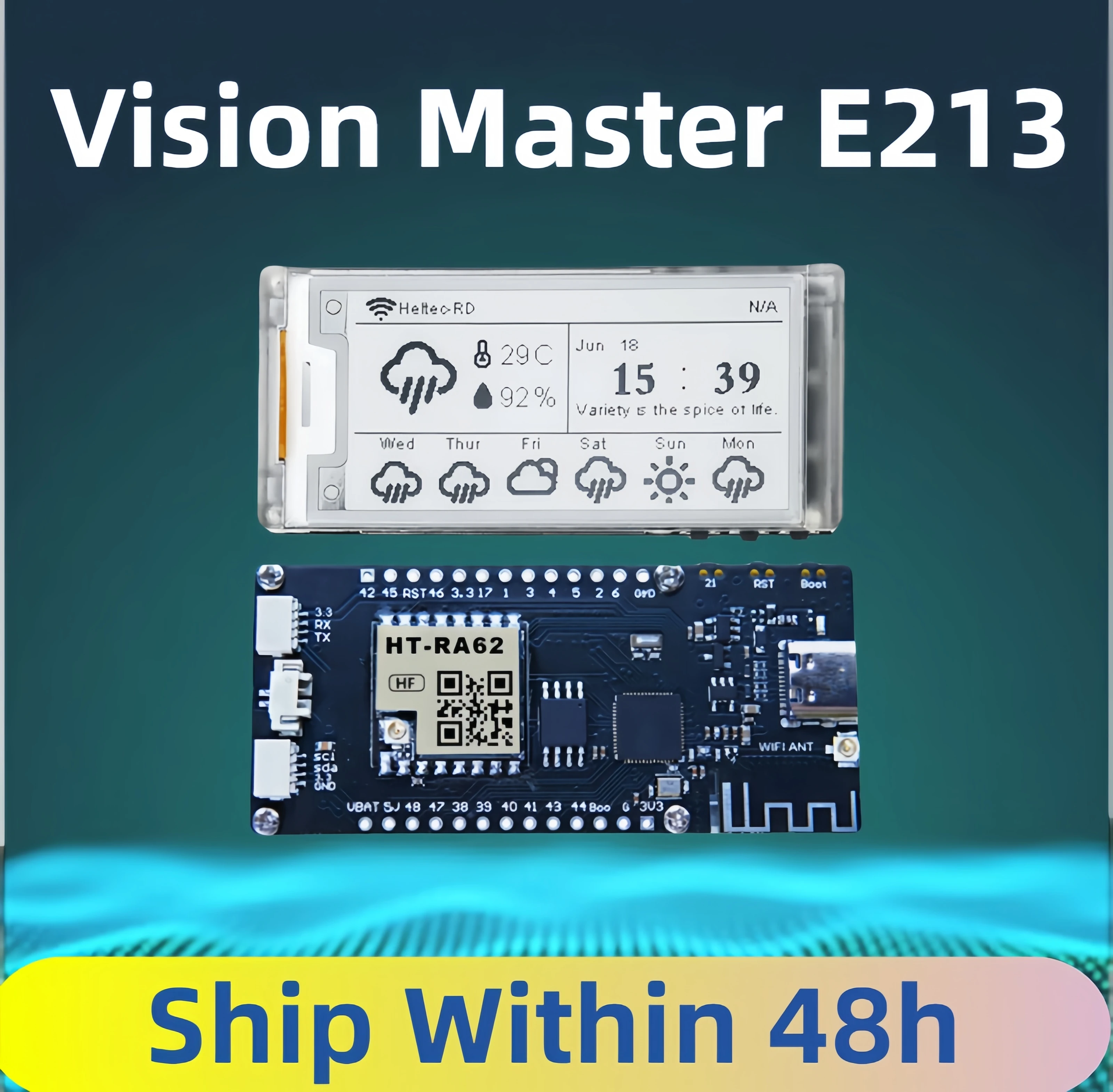 

Heltec E213 2.13-inch E-Ink Display Meshtastic LoRa Arduino ESP32-S3 developme board low power with SX1262 BLE WiFi Tagr Arduino