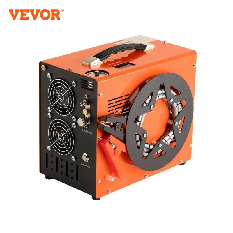 VEVOR PCP Air Compressor 4500PSI/30Mpa Portable PCP Airgun Compressor Water-Free Air Rifle Paintball Scuba Tank Compressor Pump