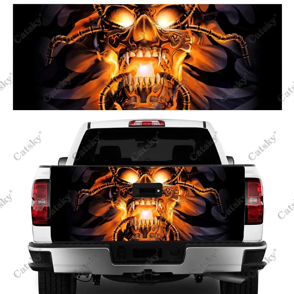 

Horror Dark Skeleton skull Car stickers rear car rear appearance modification package painting suitable for car truck stickers