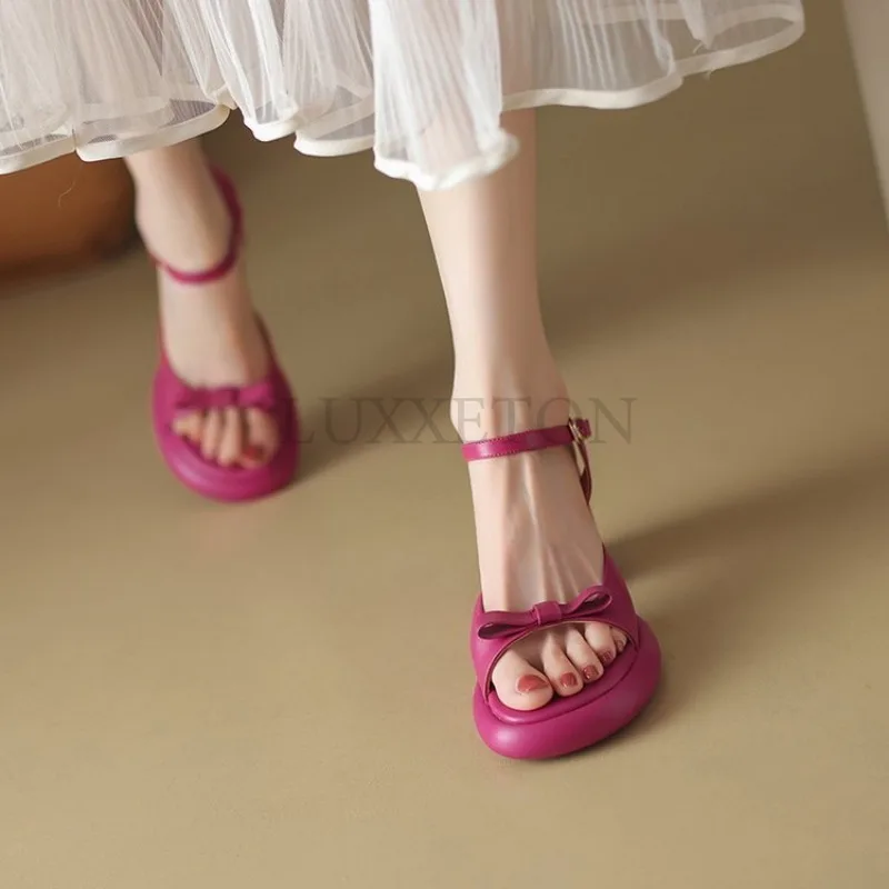 Casual and Comfortable Outdoor Open Toe Sandals Summer Square Toe Women Fashion High Heeled Beach Sandals for Women