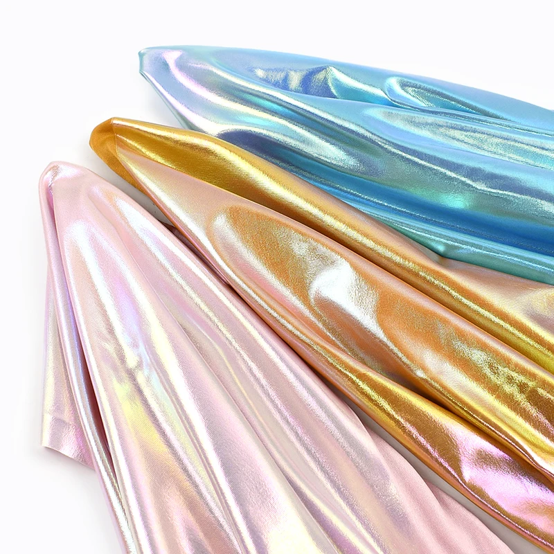 

45*145cm Meetee Glitter Elastic Fabric Spandex Stretch Cloth Stage Performance Garment Decor Fabrics DIY Sewing Accessories