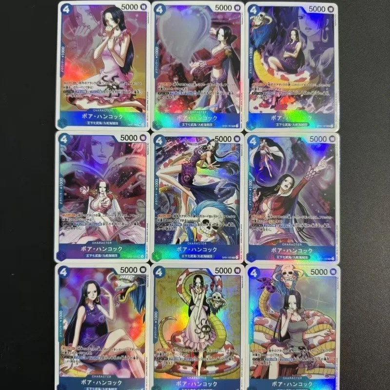 

9 шт./компл. OPCG One Piece Boa Hancock diy самодельная игровая коллекционная карта мультфильм красочная вспышка японская версия флэш-карта игрушка
