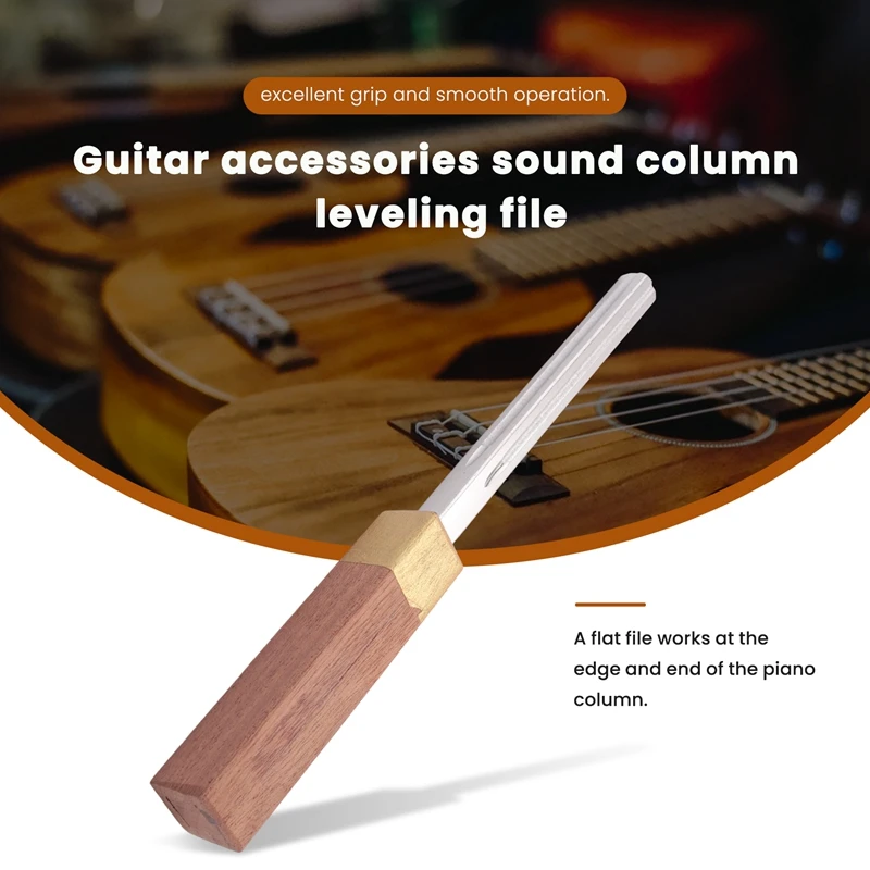 Guitar Fret Crowning File,Fret Edge File,Fret End Rounded Tool,Three Radius Slot&File,Multi-Function Guitar Fret Tools