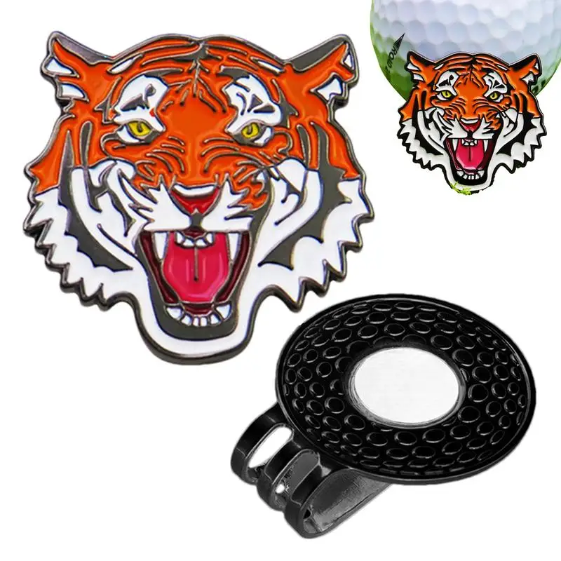 Golf Marker Magnetic Hat Clip Unique Tiger Design Ball Holder Clip Golf Ball Holder Golf Ball Holder Clip Securely Holds Ball