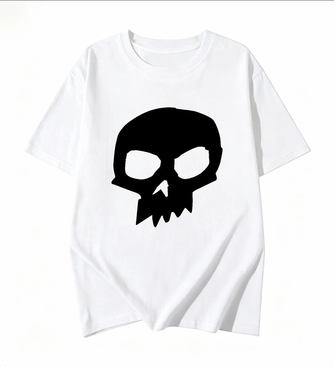 Classic Anime Peripheral Skull Short Sleeved Toy Mobilization Sid Loose Fitting Unisex T-shirt