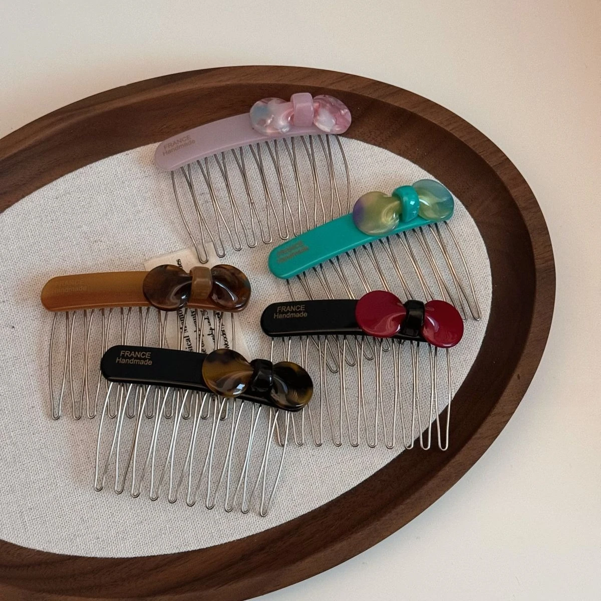 

Korean Acetic Acid Hair Comb Clip Acrylic Sweet Cute Broken Hair Bangs Hairpin Small Hair Styling Accessories for Women Girls