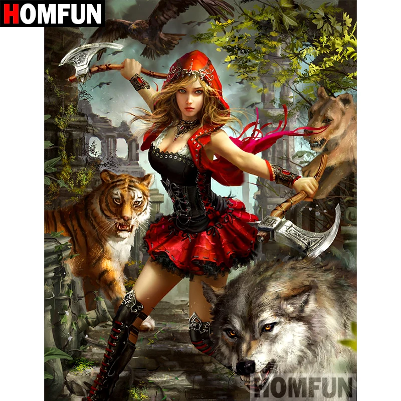 HOMFUN 5D DIY Diamond Painting Full Square/Round Drill \