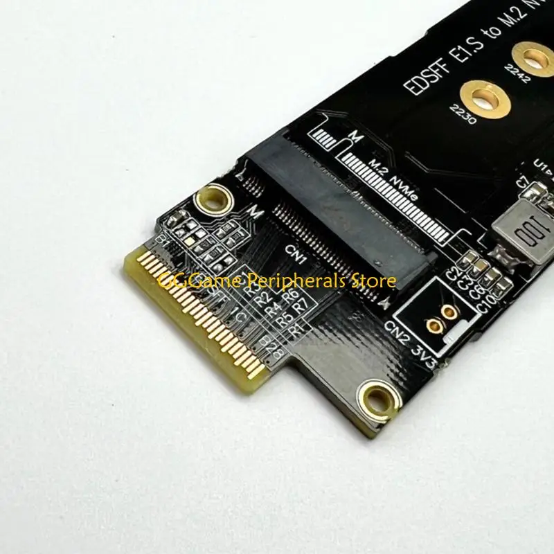 U55B EDSFF Card Board for M.2 M Drive Media R74A with PCIe 5.0 Four-Lane Support, Gold Contact Hardware for 2230 2242 2260 2280