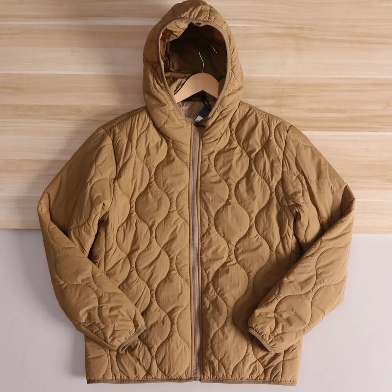 Retro Gourd aped Quilted Lightweight Warm Cotton Jaet Hooded ex Autumn Winter Casual Faion Urban Sle Long Sve ...
