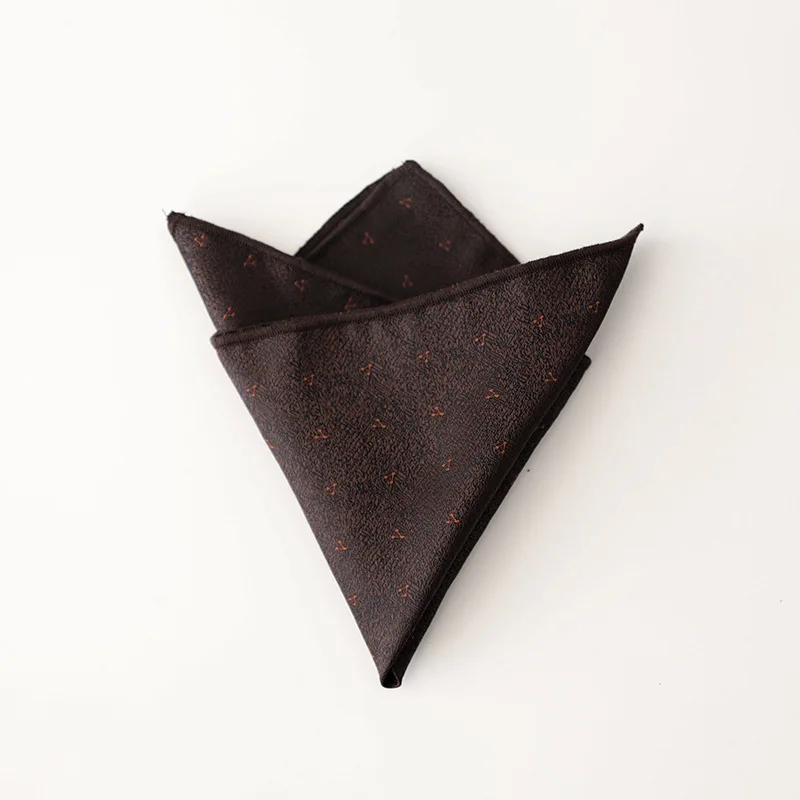 Retro Coffee Beige Orange Pocket Square for Men, Stylish Accessory