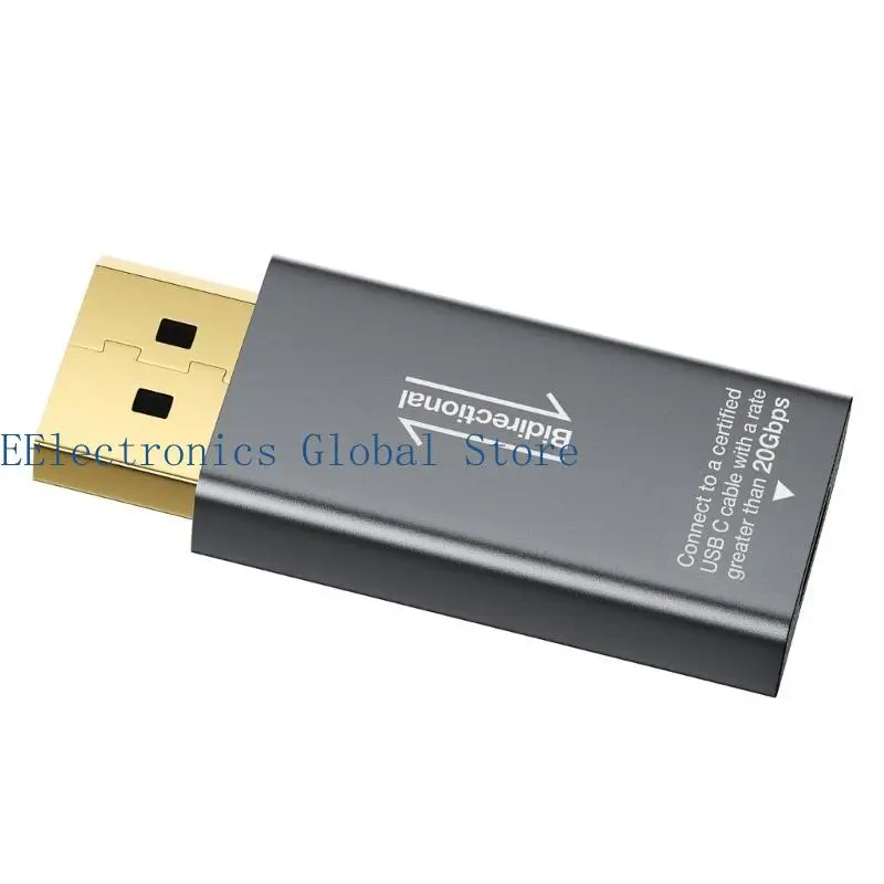 462B High Performances USB C To DP Adapter Support 8K 60Hz Bidirectional Mirroring