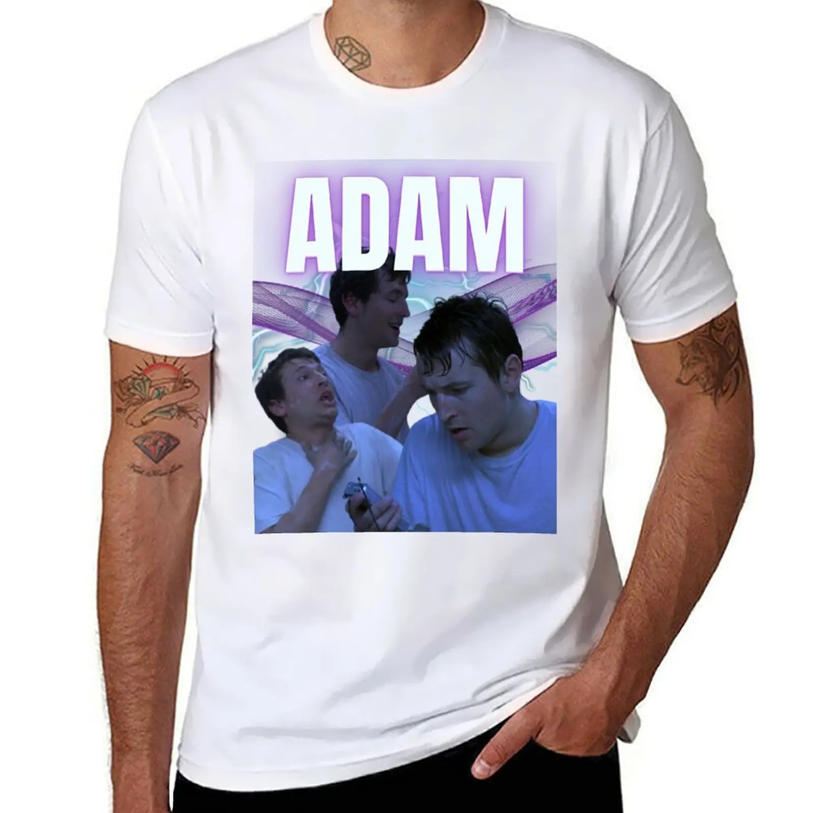 تي شيرت ADAM SAW X DESIGN تي شيرت رجالي فاخر تي شيرت جرافيك
