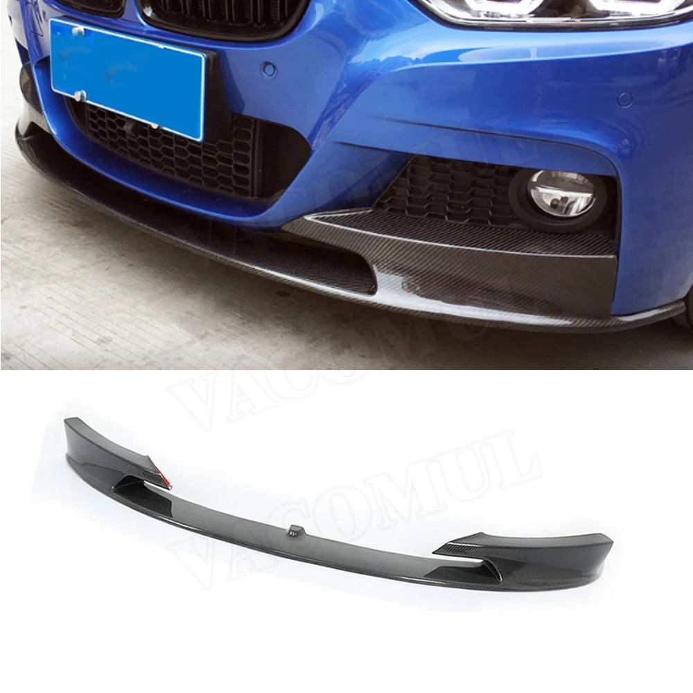 

VACOMUL Carbon Fiber Front Lip Spoiler for BMW 3 Series F30 F35 M Sport 320i 325i 328i 330i 335i 2012-2018 Bumper Chin Shovel