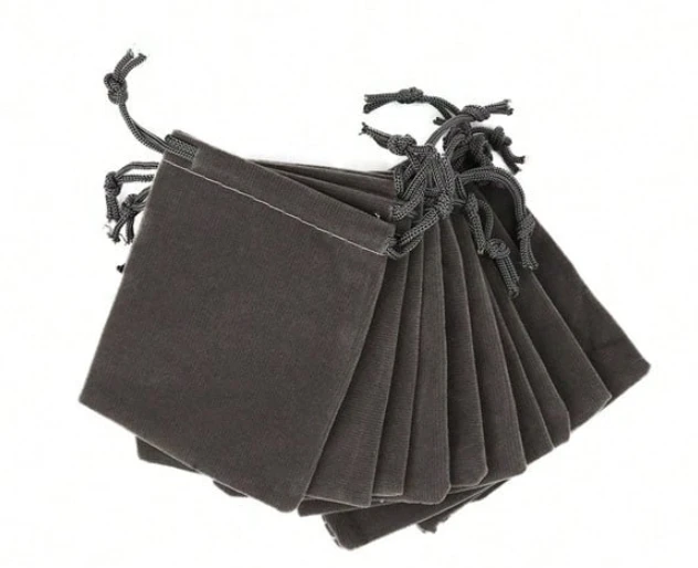 Velvet Pouch with Drawstring for Jewelry Packaging