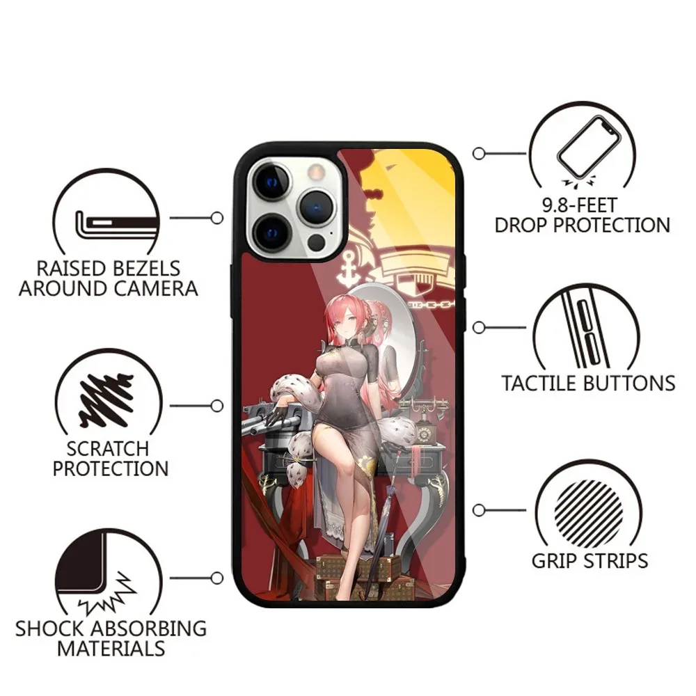 A-Azur Lane Game Phone Case Strong Magnetic For IPhone 15,14,13,Pro,Max,Plus,11,12,Mini For Magsafe Wireless Charging