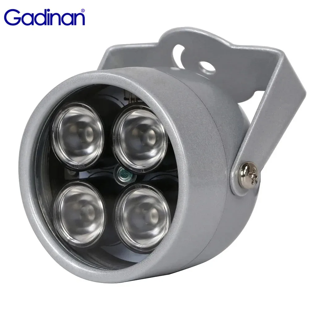 

Gadinan CCTV Fill Light 4 array LEDs Infrared Waterproof Night Vision IR illuminator Light 850nm DC 12V For CCTV Security Camera