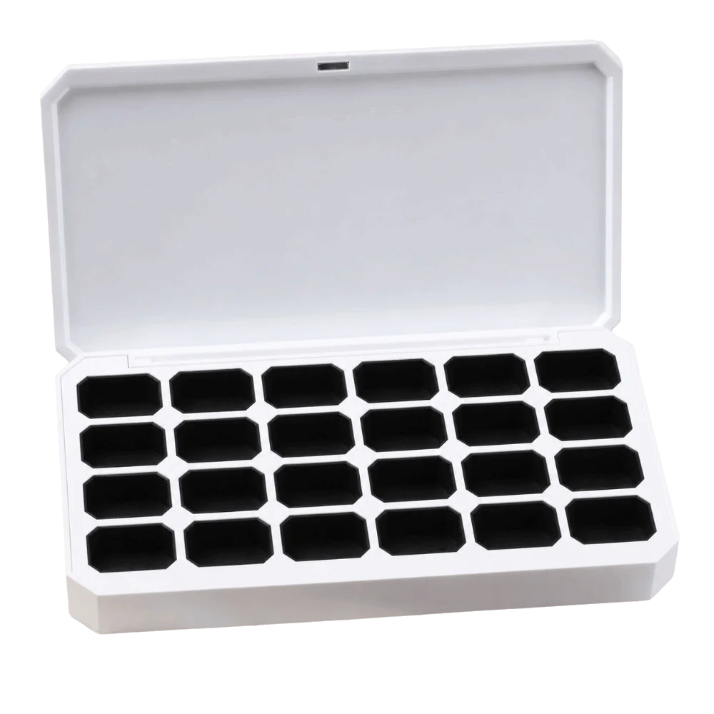Portable Nail Polish Palette Light Avoiding Magnetic Lid Nail Art Palette Detachable Professional Empty Magnetic Box