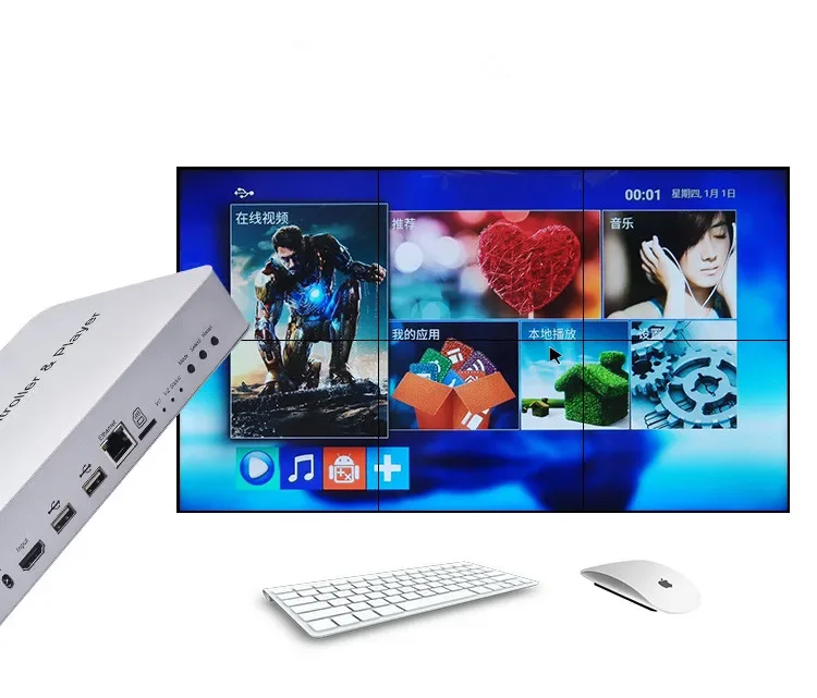 

Factory Direct 4K 2*3 Video Wall Controller & Player