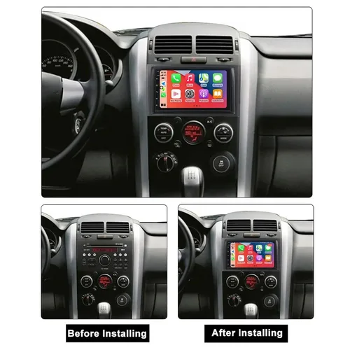 Imagen 2 del producto Android 15 Carplay Auto Radio del coche para Suzuki Grand Vitara 3 2005-2010 2011-2015 navegación GPS reproductor Multimedia estéreo QLED
