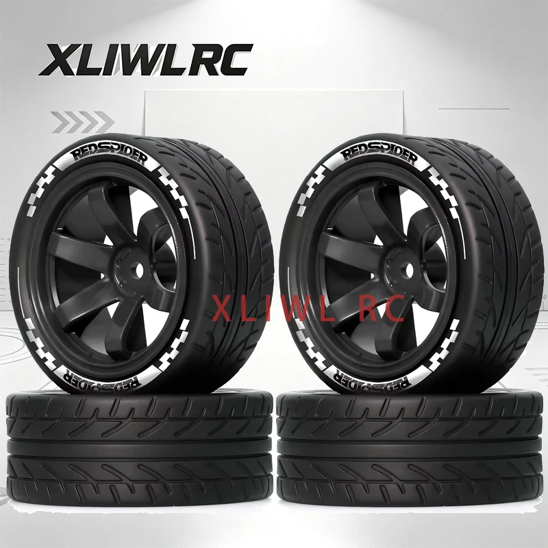 4pcs 1/10 Scale Racing Drift Car Compatible with Tamiya TT01 TT02 XV01 HSP PTG2 - Rally Car Model