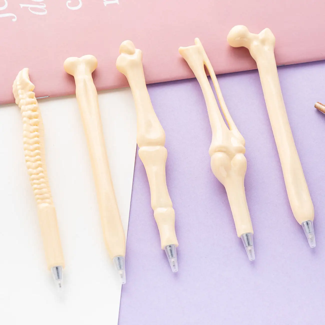 1-5-10 pcs Creative Ballpoint Pen Human Bones Funny School Office Supplies Novelty Gift Reward Cute Kawaii