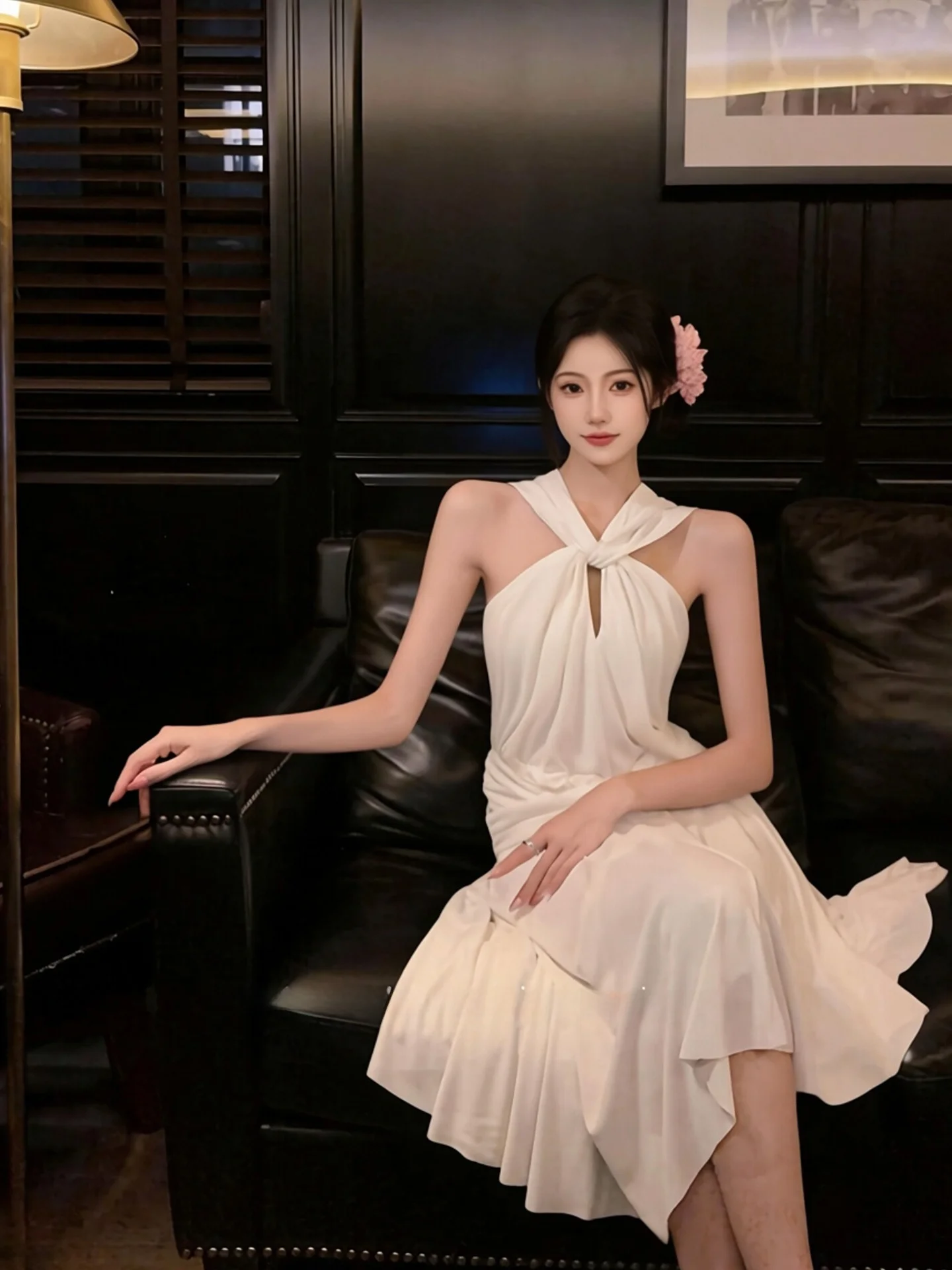 Elegant Neckline Gown Sensual Backless Heavy Embellishment Beach Holiday Long Dress Birthday Celebration Women's Fashion Dress