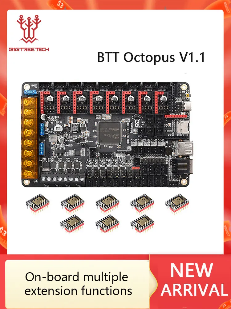 BIGTREETECH Octopus V1.1 BTT Płyta główna do drukarek 3D vs Spider V2.2 TMC5160 TMC2209 Ender 3 V2 Pro do zestawów Voron 2.4 — zdjęcie produktu 7