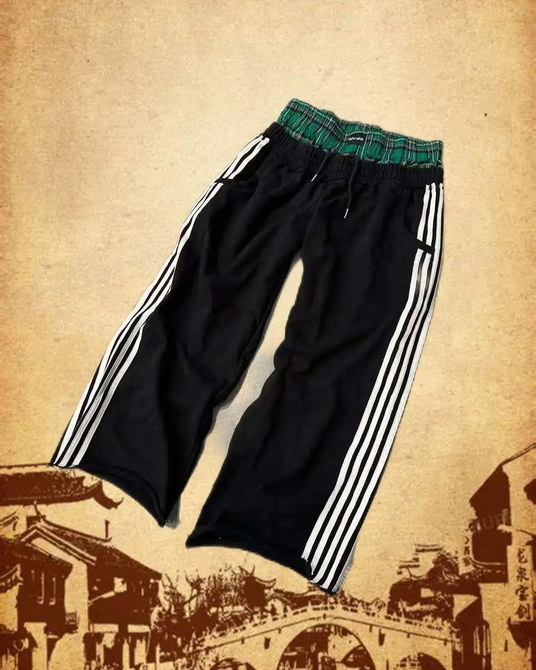 Y2k-pantalones de chándal para deportes al aire libre, pantalón de pierna ancha, informal, holgado, protección solar, para verano, 2024