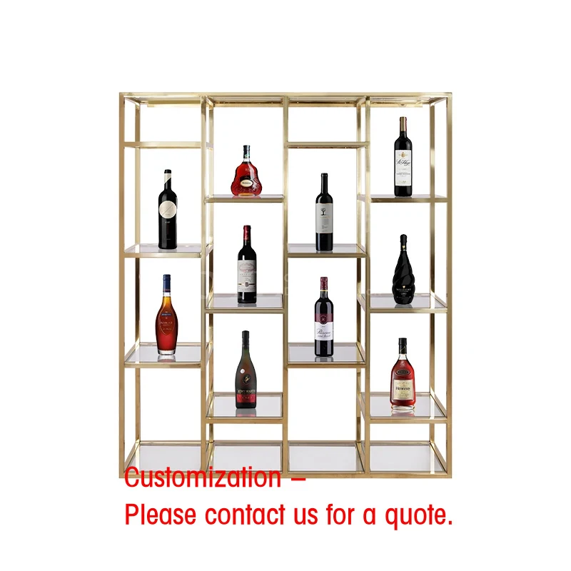 

custom.Factory Stainless Steel Wine showcase Display Rack Wine Stand Sale Wine Display