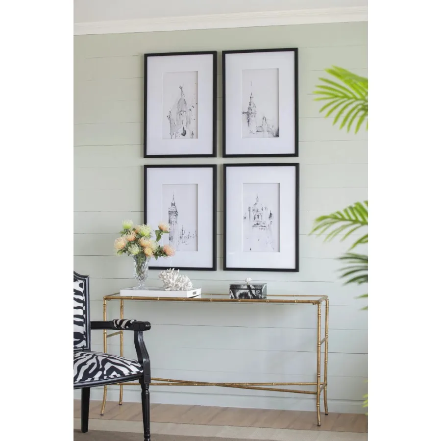 Set of 4 Architecture Wall Art Prints Home Decor Art for Living Room Dining Room Entryway 20