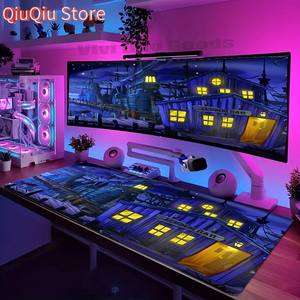 

1pc The Secret of Monkey Island Themed Mouse Pad, High-Definition Gaming Mousepad, Large Size Computer Desk Mat for Gamers, Offi