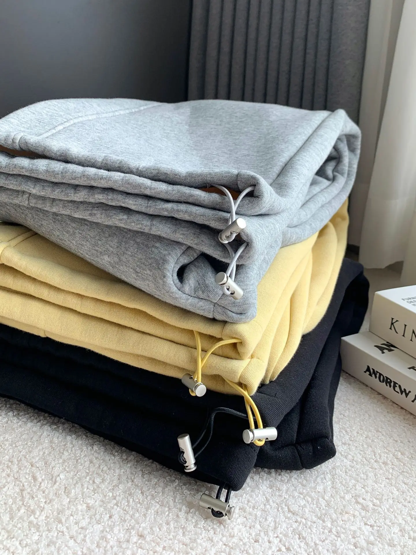 

Широкие брюки, мешковатые женские летние модальные драпированные воздушные струящиеся регулируемые брюки для отдыха, шикарные эластичные брюки Highstreet Harajuku