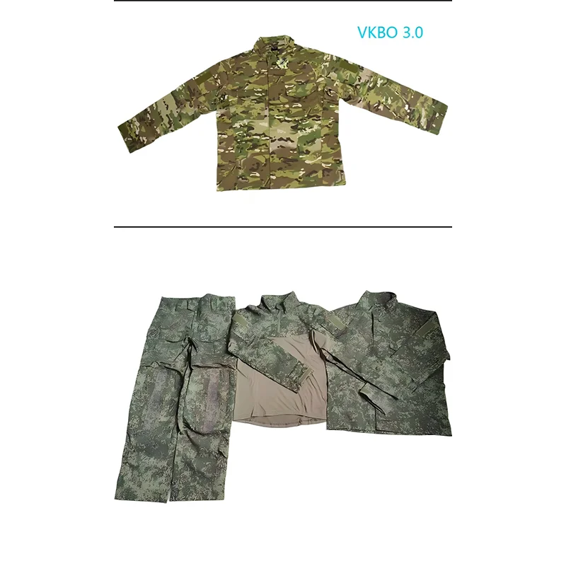Outdoor Hunting Tactics VKPO Set Russian EMR Camouflage VKBO3.0 Combat Suit Tactical Tops, Pants, Jackets
